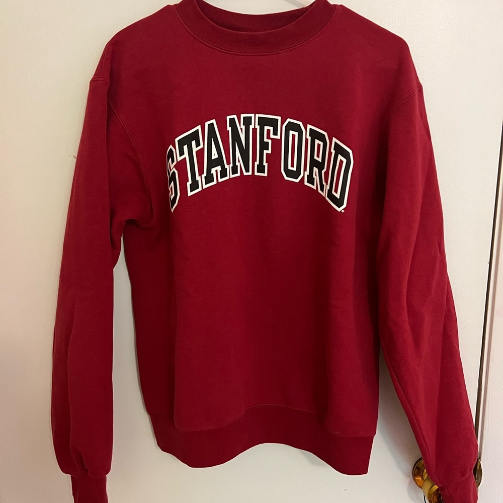 Red Stanford Champion Crewneck
